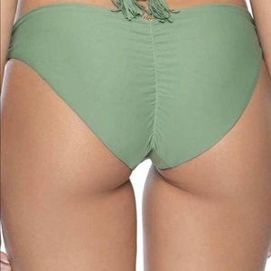NWT PilyQ sage green bikini bottom